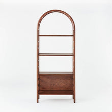 Load image into Gallery viewer, 72&quot; Holladay Curved Wooden Bookcase
