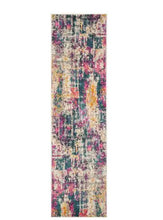 Load image into Gallery viewer, Ivory/Blue 2 ft. x 6 ft. Solid Runner Rug
