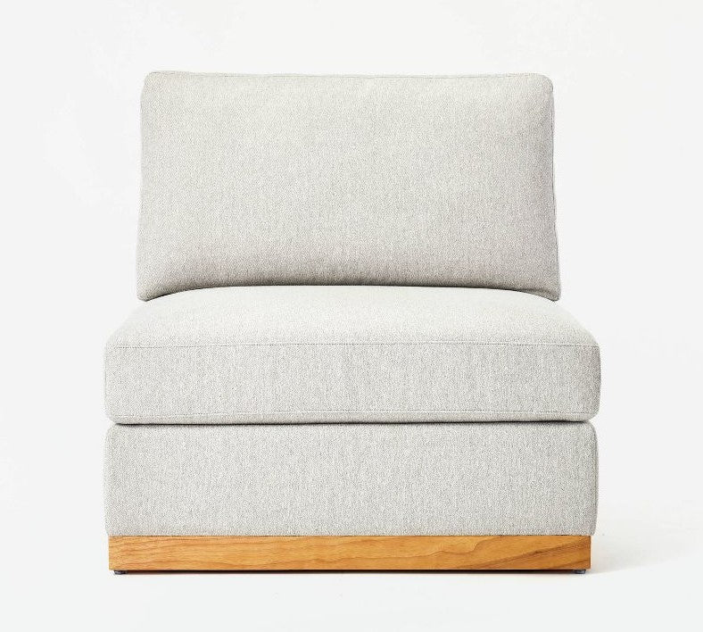 Woodland Hills Modular Sectional Chair Light Gray