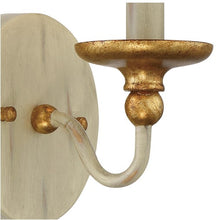 Load image into Gallery viewer, Westchester County 1-Light Farm House White with Gilded Gold Leaf Wall Sconce GL1042
