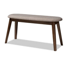 Load image into Gallery viewer, Easton Light Gray Fabric Bench

