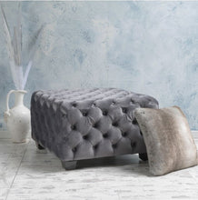 Load image into Gallery viewer, Jaymee New Velvet Ottoman
