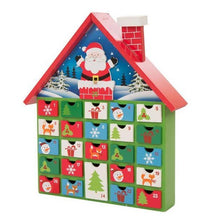 Load image into Gallery viewer, Wooden House Count Down Calendar Decor with Drawer
