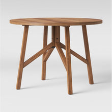 Load image into Gallery viewer, 42&quot; Clarksburg Cross Leg Wood Dining Table Round Brown
