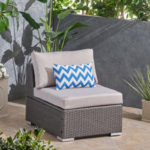 Load image into Gallery viewer, Francisco Outdoor Wicker Sectional Armless Seat

