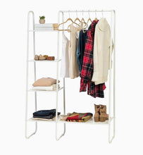 Load image into Gallery viewer, White Steel Clothing Rack
