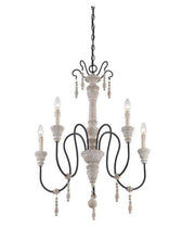 Load image into Gallery viewer, 5 Light Chandelier-Traditional Style with Country French and Farmhouse Inspirations-35 inches tall by 28.5 inches wide
