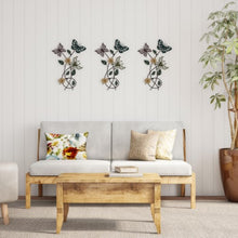 Load image into Gallery viewer, Metal Garden Butterflies Wall Art 1053AH
