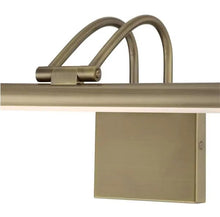 Load image into Gallery viewer, 17 in. 15-Watt Antique Brass Hardwire Adjustable Integrated Dimmable LED Picture Light, 3000K
