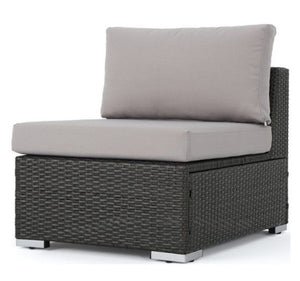 Francisco Outdoor Wicker Sectional Armless Seat