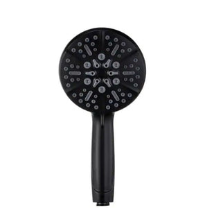 5-Spray Patterns 5 in. High Pressure Wall Mount Handheld Shower Head in Matte Black