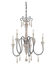 Load image into Gallery viewer, 5 Light Chandelier-Traditional Style with Country French and Farmhouse Inspirations-35 inches tall by 28.5 inches wide
