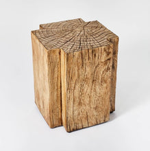 Load image into Gallery viewer, Indoor/Outdoor Faux Concrete Stump Accent Table Brown
