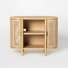 Load image into Gallery viewer, Portola Hills Caned Door Console with Shelves
