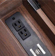 Load image into Gallery viewer, Loring Wood Writing Desk with Drawers
