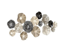 Load image into Gallery viewer, 25-in H x 59-in W Abstract Metal Wall Panel
