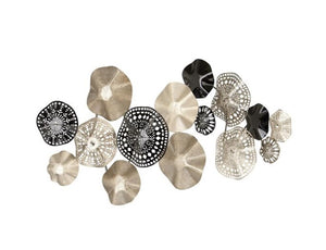 25-in H x 59-in W Abstract Metal Wall Panel
