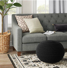 Load image into Gallery viewer, Cloverly Chunky Knit Pouf
