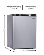 Load image into Gallery viewer, 2.6 cu. ft. Mini Fridge in Stainless Look, ENERGY STAR MRM624
