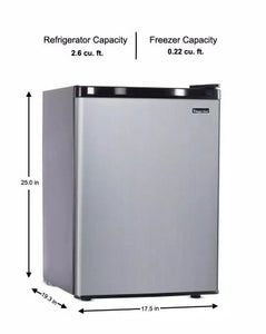 2.6 cu. ft. Mini Fridge in Stainless Look, ENERGY STAR MRM624