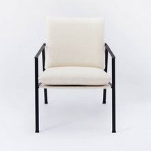 Load image into Gallery viewer, Lark Assembly Required Metal Frame Accent Chair with Loose Cushions White
