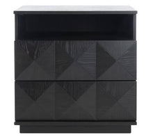 Load image into Gallery viewer, Patty 2 Drawer Nightstand Black
