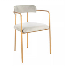 Load image into Gallery viewer, Set of 2 Camille Side Chair Gray/Gold - Safavieh MRM1011
