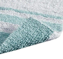 Load image into Gallery viewer, Aqua 24 in. x 72 in. Spa Cotton Reversible Bath Mat Rug
