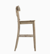 Load image into Gallery viewer, Picket House Furnishings Keaton Smokey Walnut Bar height Upholstered Bar Stool, 29&quot;
