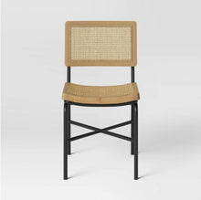 Load image into Gallery viewer, Errol Cane and Wood Dining Chair with Metal Legs Natural
