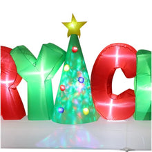 Load image into Gallery viewer, 20 ft. Inflatable Merry Christmas Sign - 20 ft Plastic
