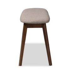 Load image into Gallery viewer, Easton Light Gray Fabric Bench
