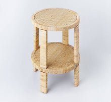 Load image into Gallery viewer, Costa Mesa Round Rattan Wrapped Accent Table Natural
