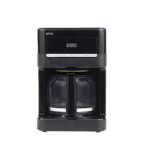 Load image into Gallery viewer, BrewSense 12-Cup Programmable Black Drip Coffee Maker with Temperature Control
