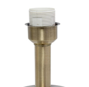 18.5 in. 1-Light Antique Brass Concrete Table Lamp