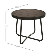 Load image into Gallery viewer, 18 in. Round Steel Metal Outdoor Coffee Table, 7529RR
