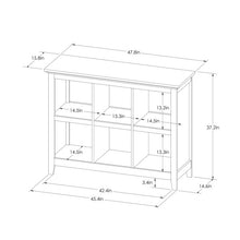Load image into Gallery viewer, 37.2&quot; Carson 6 Bin Organizer Bookcase - Threshold™ 4136RR

