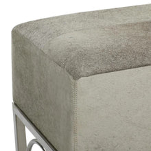 Load image into Gallery viewer, Silver Accent Bench 48-in x 18-in x 17-in

