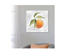 Load image into Gallery viewer, &quot;L Orange on White&quot; by Silvia Vassileva Canvas Print - 18x18x1.5
