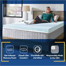 Load image into Gallery viewer, Sealy Essentials 3&quot; Memory Foam Mattress Topper - Full
