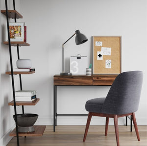 Loring Wood Writing Desk with Drawers