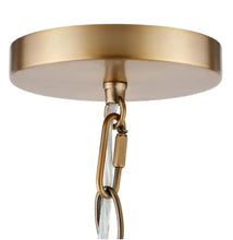 Load image into Gallery viewer, Verona 1-Light Brushed Brass Pendant with Seeded Glass Shade
