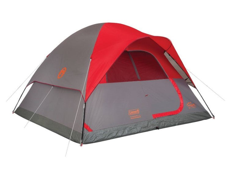 Flatwoods II 6-Person Dome Tent - Gray/Red