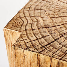 Load image into Gallery viewer, Indoor/Outdoor Faux Concrete Stump Accent Table Brown
