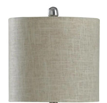 Load image into Gallery viewer, 19.5 in. Prova Grey Table Lamp with Beige Hardback Fabric Shade

