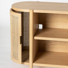Load image into Gallery viewer, Portola Hills Caned Door Console with Shelves
