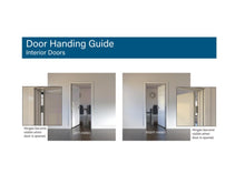 Load image into Gallery viewer, 24 in. x 80 in. 2 Panel Shaker Left-Hand Solid Core Primed Wood Single Prehung Interior Door, MRM1233
