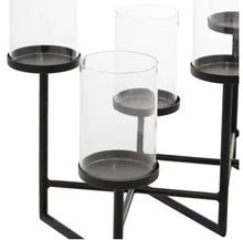 Load image into Gallery viewer, 15 in. Black Metal Candelabra
