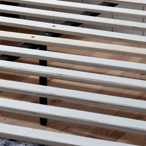 Tara Upholstered Platform Bed Frame with Square Tufted Headboard, Full