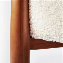 Load image into Gallery viewer, Elroy Sherpa Accent Chair with Wood Legs Cream - Threshold™ designed with Studio McGee 4120RR
